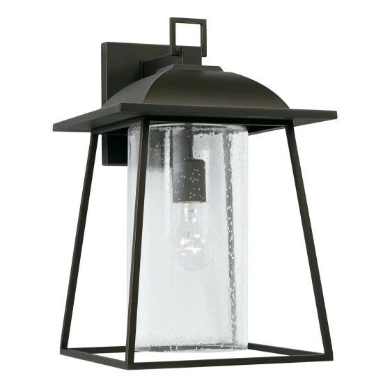 Flash Sale 🔔 Capital Lighting Durham 10.5" 1-light Outdoor Wall Lantern W/ Clear Seeded Glass Black 🎉 6 Flash Sale 🔔 Capital Lighting Durham 10.5" 1-light Outdoor Wall Lantern W/ Clear Seeded Glass Black 🎉 - Image 6
