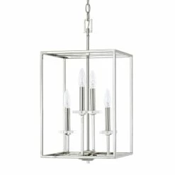 Best Pirce 😉 Capital Lighting Morgan 4-light Polished Nickel Foyer Fixture - Polished Nickel - Polished Nickel 🎁