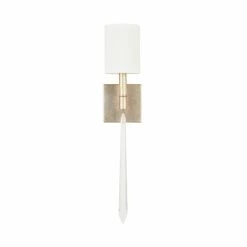 Hot Sale 😉 Capital Lighting Gwyneth 1-light Winter Gold Wall Sconce 🌟