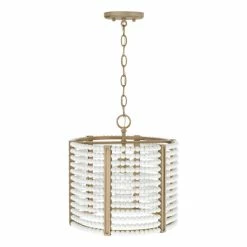Wholesale ✨ Capital Lighting Brynn 1-light Painted Aged Brass Convertible Pendant/ Semi-Flush Mount 🔔