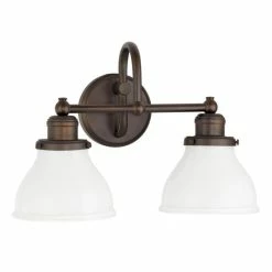 New ✔️ Capital Lighting Baxter 2-light Burnished Bronze Bath/ Vanity Light ✨