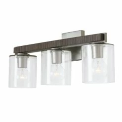 Best reviews of 💯 Capital Lighting Sawyer 3-light Carbon Grey/ Matte Nickel Bath/ Vanity Fixture 😍