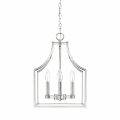Budget 👏 Capital Lighting Wright 4-light Polished Nickel Foyer Pendant 🎉