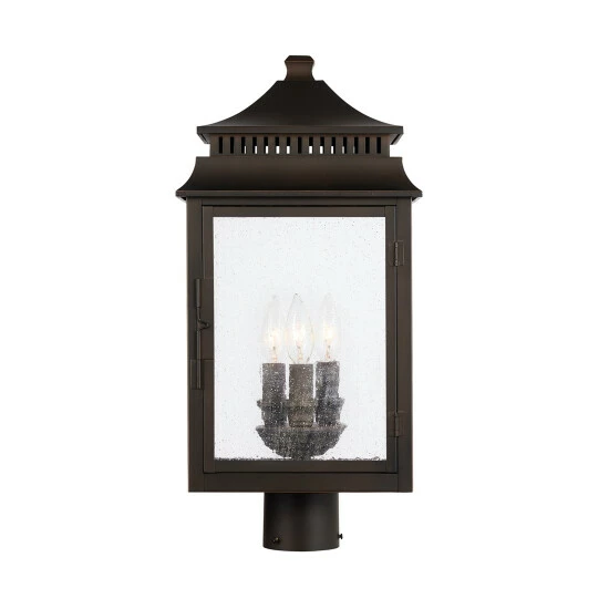 New ๐ Capital Lighting Sutter Creek 3-light Oiled Bronze Outdoor Post Lantern ๐ 2 New ๐ Capital Lighting Sutter Creek 3-light Oiled Bronze Outdoor Post Lantern ๐ - Image 2