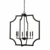 Best Sale 😀 Capital Lighting Classic 6-light Black Iron Foyer Fixture ⭐