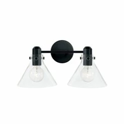 Deals 🧨 Capital Lighting Greer 2-light Bath/ Vanity Fixture W/ Clear Glass Matte Black 🥰 -Capital Lighting Shop unnamed file 2545