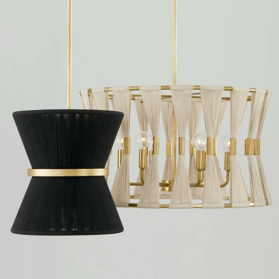 Wholesale ๐ Capital Lighting Cecilia 12" 1-light Patinaed Brass/ Tapered String Pendant Patinaed Brass/ Black Rope ๐งจ 3 Wholesale ๐ Capital Lighting Cecilia 12" 1-light Patinaed Brass/ Tapered String Pendant Patinaed Brass/ Black Rope ๐งจ - Image 3