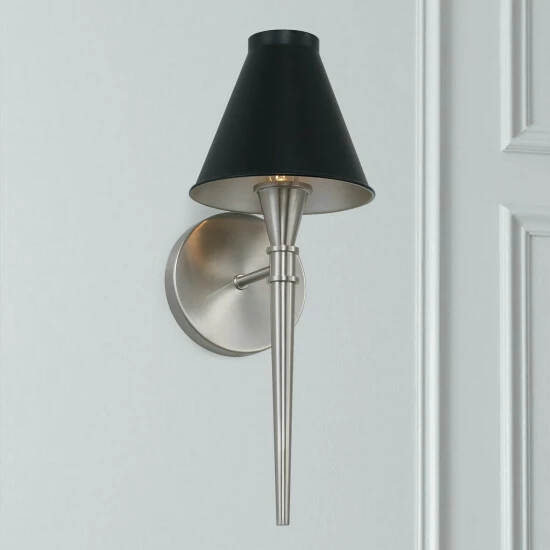 Flash Sale โญ Capital Lighting Benson 1-light Black Tie 6.25-inch Wall Sconce ๐ฅ 3 Flash Sale โญ Capital Lighting Benson 1-light Black Tie 6.25-inch Wall Sconce ๐ฅ - Image 3