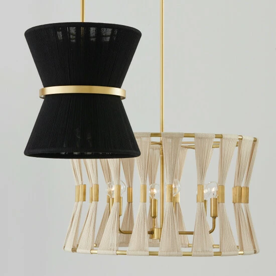 Wholesale ๐ Capital Lighting Cecilia 12" 1-light Patinaed Brass/ Tapered String Pendant Patinaed Brass/ Black Rope ๐งจ 4 Wholesale ๐ Capital Lighting Cecilia 12" 1-light Patinaed Brass/ Tapered String Pendant Patinaed Brass/ Black Rope ๐งจ - Image 4
