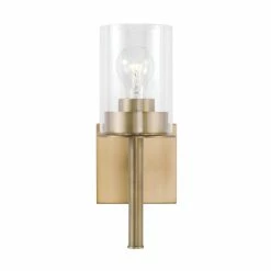 Hot Sale 😉 Capital Lighting Mason 1-light Wall Sconce W/ Clear Glass Aged Brass 🛒 -Capital Lighting Shop unnamed file 2586