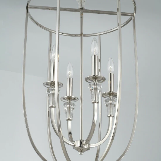 Top 10 ๐ Capital Lighting Laurent 18" 4-light Polished Nickel Foyer Pendant W/ Crystal Bobeches ๐ 3 Top 10 ๐ Capital Lighting Laurent 18" 4-light Polished Nickel Foyer Pendant W/ Crystal Bobeches ๐ - Image 3