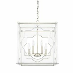 Promo 🌟 Capital Lighting Contemporary 8-light Polished Nickel Foyer Fixture - Polished Nickel - Polished Nickel 🤩