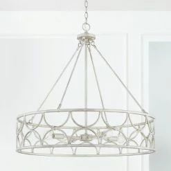 Promo 💯 Capital Lighting Ricci 4-light Winter White Wagon-Wheel Ring Pendant 👏 -Capital Lighting Shop unnamed file 2601