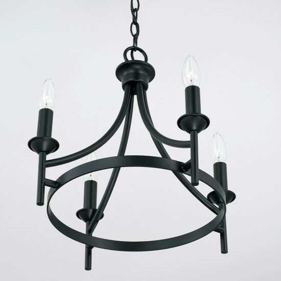 Best deal โ๏ธ Capital Lighting Peyton 4-light Matte Black Dual Mount Semi-Flush/ Pendant ๐ 3 Best deal โ๏ธ Capital Lighting Peyton 4-light Matte Black Dual Mount Semi-Flush/ Pendant ๐ - Image 3