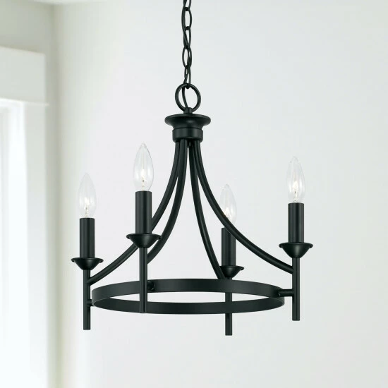 Best deal โ๏ธ Capital Lighting Peyton 4-light Matte Black Dual Mount Semi-Flush/ Pendant ๐ 4 Best deal โ๏ธ Capital Lighting Peyton 4-light Matte Black Dual Mount Semi-Flush/ Pendant ๐ - Image 4