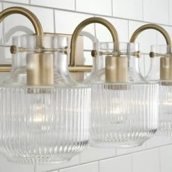 Discount ⌛ Capital Lighting Nyla 3-light Bath/ Vanity W/ Clear Fluted Glass Polished Nickel ✔️ -Capital Lighting Shop unnamed file 2622