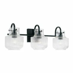 Discount ⌛ Capital Lighting Nyla 3-light Bath/ Vanity W/ Clear Fluted Glass Polished Nickel ✔️ -Capital Lighting Shop unnamed file 2624