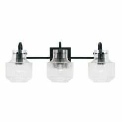 Discount ⌛ Capital Lighting Nyla 3-light Bath/ Vanity W/ Clear Fluted Glass Polished Nickel ✔️ -Capital Lighting Shop unnamed file 2625