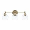 Best reviews of ✔️ Capital Lighting Mid-Century Collection 3-light Aged Brass Bath/Vanity Light 🎉