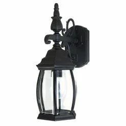 Deals ⌛ Capital Lighting French Country 1-light Black Outdoor Wall Lantern ⌛