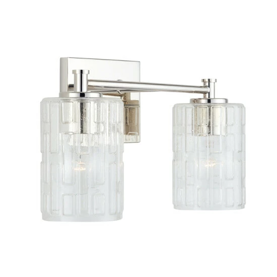 Top 10 ๐ Capital Lighting Emerson 2-light Polished Nickel Bath/ Vanity Fixture W/ Embossed Seeded Glass ๐ 1 Top 10 ๐ Capital Lighting Emerson 2-light Polished Nickel Bath/ Vanity Fixture W/ Embossed Seeded Glass ๐