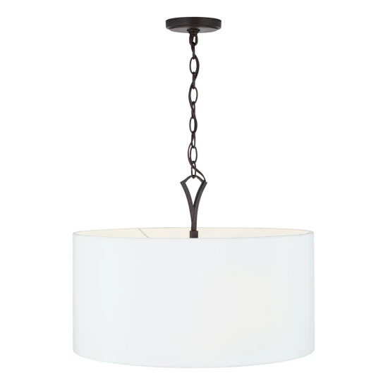 Deals ๐งจ Capital Lighting Jaymes 4-light Old Bronze Drum Pendant W/ White Fabric Shade ๐คฉ 2 Deals ๐งจ Capital Lighting Jaymes 4-light Old Bronze Drum Pendant W/ White Fabric Shade ๐คฉ - Image 2