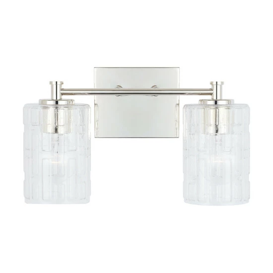 Top 10 ๐ Capital Lighting Emerson 2-light Polished Nickel Bath/ Vanity Fixture W/ Embossed Seeded Glass ๐ 3 Top 10 ๐ Capital Lighting Emerson 2-light Polished Nickel Bath/ Vanity Fixture W/ Embossed Seeded Glass ๐ - Image 3