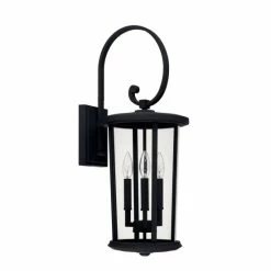 Brand new 🎁 Capital Lighting Howell 3-light Traditional Black Outdoor Wall Lantern 🎉