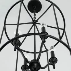 Deals 🔥 Capital Lighting Peyton 18" 4-light Matte Black Cage Lantern Foyer Pendant 💯 -Capital Lighting Shop unnamed file 2685