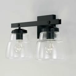 Promo ❤️ Capital Lighting Dillon 2-light 16.25-inch Bath/ Vanity Fixture W/ Clear Glass Aged Brass ⭐ -Capital Lighting Shop unnamed file 2696