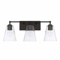 Hot Sale 🧨 Capital Lighting 3-light Old Bronze Bath/Vanity Light 😀
