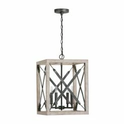 Best Pirce ๐ฅฐ Capital Lighting Remi 4-light Brushed White Wash/ Nordic Iron Pendant โค๏ธ