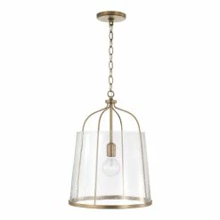 Best reviews of 🎉 Capital Lighting Madison 1-light Pendant W/Clear Seeded Glass Aged Brass ⌛ -Capital Lighting Shop unnamed file 272