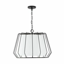 Cheapest 😉 Capital Lighting Corey 4-light Matte Black Hanging Pendant 🧨