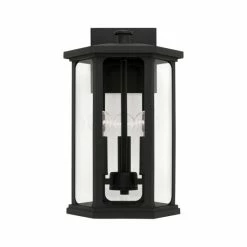 Discount 💯 Capital Lighting Walton Outdoor 3-light Medium Wall Lantern W/ Clear Glass Black 👍 -Capital Lighting Shop unnamed file 2730