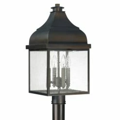 Coupon 🧨 Capital Lighting Westride 4-light Old Bronze Outdoor Post Lantern 👏