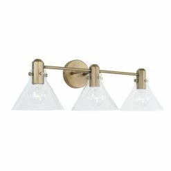 Best deal ๐ฅฐ Capital Lighting Greer 3-light Bath/ Vanity Fixture W/ Clear Glass Matte Black ๐