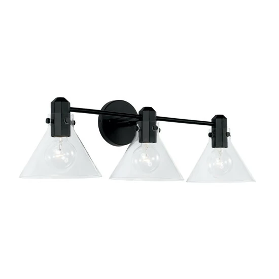 Best deal ๐ฅฐ Capital Lighting Greer 3-light Bath/ Vanity Fixture W/ Clear Glass Matte Black ๐ 5 Best deal ๐ฅฐ Capital Lighting Greer 3-light Bath/ Vanity Fixture W/ Clear Glass Matte Black ๐ - Image 5