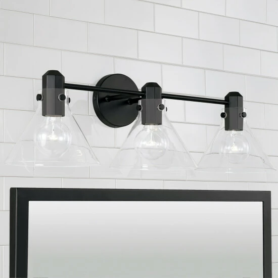Best deal ๐ฅฐ Capital Lighting Greer 3-light Bath/ Vanity Fixture W/ Clear Glass Matte Black ๐ 7 Best deal ๐ฅฐ Capital Lighting Greer 3-light Bath/ Vanity Fixture W/ Clear Glass Matte Black ๐ - Image 7