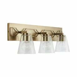 Coupon ๐ฅฐ Capital Lighting Jordyn 3-light Aged Brass Bath/ Vanity Fixture W/ Clear Seeded Glass โญ