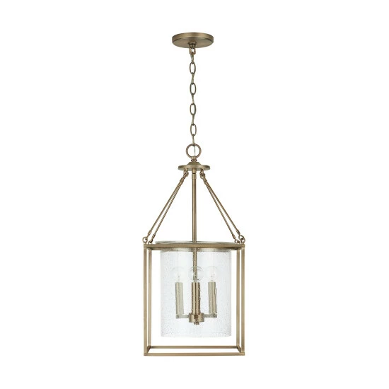 Promo ⭐ Capital Lighting Cooper 4-light Hanging Pendant W/ Clear Seeded Glass Brushed Nickel 😉 1 Promo ⭐ Capital Lighting Cooper 4-light Hanging Pendant W/ Clear Seeded Glass Brushed Nickel 😉