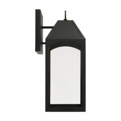 Alternative view of Best Pirce 🥰 Capital Lighting Burton Outdoor 1-light Black Medium LED Wall Lantern W/ Clear Glass 🧨