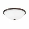 New 👍 Capital Lighting Transitional 2-light Burnished Bronze Flush Mount - Burnished Bronze - Burnished Bronze 🔥