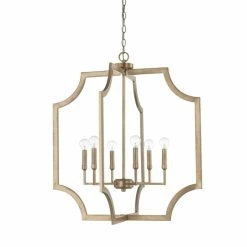 Buy 💯 Capital Lighting Contemporary 6-light Aged Brass Foyer Fixture - Aged Brass 😉