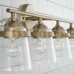 Cheap 🎉 Capital Lighting Madison 4-light Bath/ Vanity Fixture W/ Clear Seeded Glass Brushed Nickel 😍 -Capital Lighting Shop unnamed file 2783