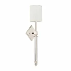 Outlet ⌛ Capital Lighting Glam 1-light Polished Nickel Wall Sconce - Polished Nickel - Polished Nickel 🎁