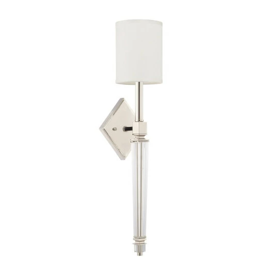 Outlet โ Capital Lighting Glam 1-light Polished Nickel Wall Sconce - Polished Nickel - Polished Nickel ๐ 1 Outlet โ Capital Lighting Glam 1-light Polished Nickel Wall Sconce - Polished Nickel - Polished Nickel ๐