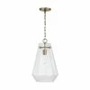 Deals 🎉 Capital Lighting Lee 1-light Hanging Pendant W/ Clear Prismatic Glass Brushed Nickel 🥰