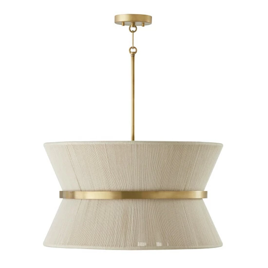 Cheapest ⭐ Capital Lighting Cecilia 24.25" 8-light Patinaed Brass/ Tapered String Pendant Patinaed Brass/ Bleached Natural Rope 👍 7 Cheapest ⭐ Capital Lighting Cecilia 24.25" 8-light Patinaed Brass/ Tapered String Pendant Patinaed Brass/ Bleached Natural Rope 👍 - Image 7
