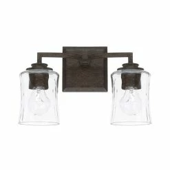 Outlet 🌟 Capital Lighting Porter 2-light Renaissance Brown Bath/Vanity Fixture ⭐